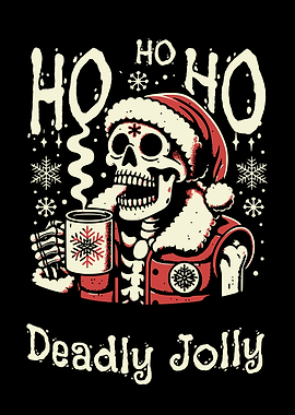 Deadly Jolly Christmas Skeleton