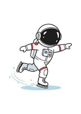 Astronaut Ice Skating