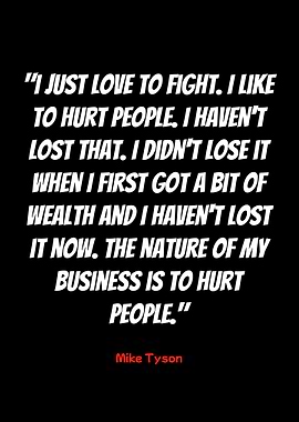 mike tyson quote on fighting