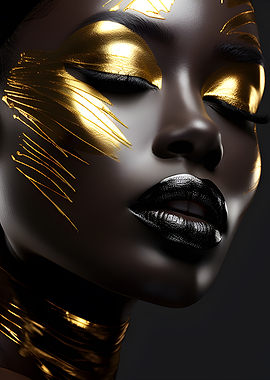 Golden Glamour Portrait