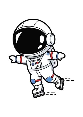 Astronaut on Roller Skates