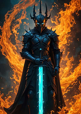 Dark Knight Glowing Sword