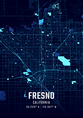 Fresno Midnight City Map