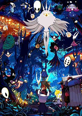 Hollow Knight Characters in Forest