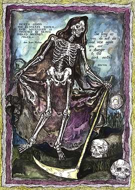 Taort card Death - Grim Reaper with Quotes Art