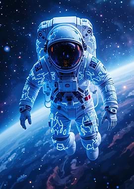 Astronaut Space Earth View