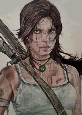 Lara Croft Digital Portrait