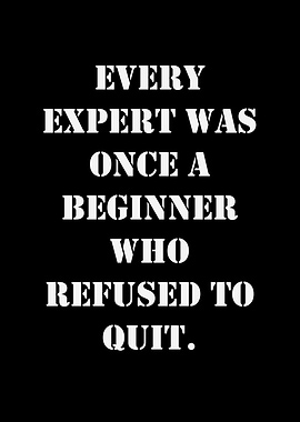 Inspirational Quote: Expert and Beginner