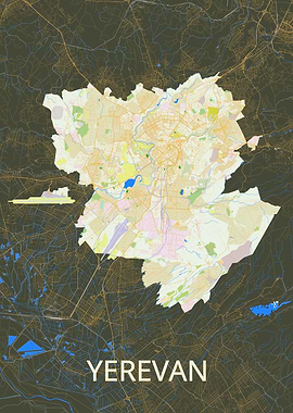 Yerevan City Map