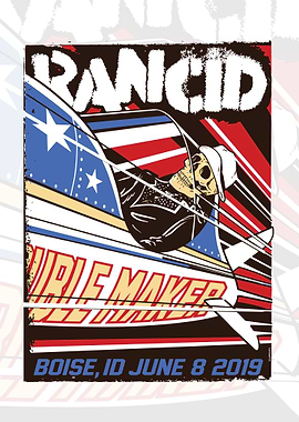 Rancid Trouble Maker Boise Concert Poster