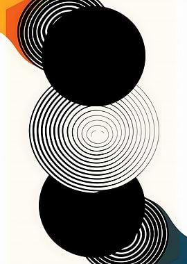 Abstract Circles Art