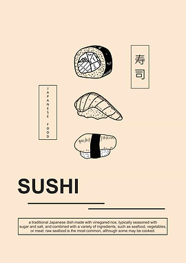 Sushi delicious food