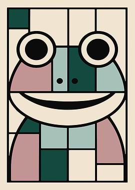 Abstract Frog Art