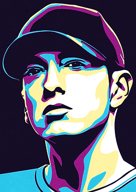 Eminem Portrait Pop Art