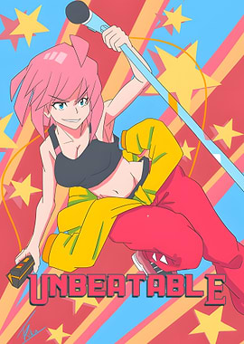 Unbeatable: Anime Girl with Microphone