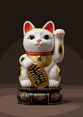 Maneki Neko Lucky Cat Figurine