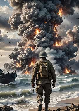 Soldier Beach Explosion