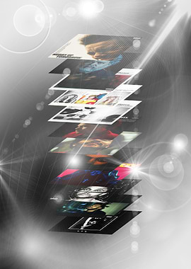 A gray and white background