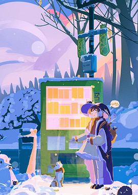 Winter Vending Machine Fantasy
