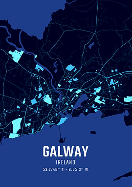 Galway Midnight City Map