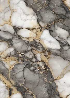 Elegant Marble Texture with Gold Veins