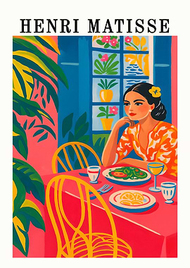 Henri Matisse Inspired Dining Scene