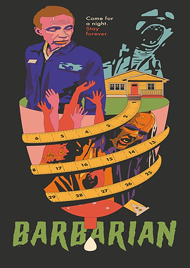 Barbarian Movie Poster Illustration