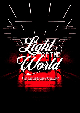 Light of the World Text Art