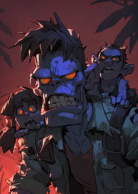 Zombie Family Portrait