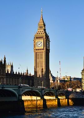 Big Ben and Westminster Bridge, London