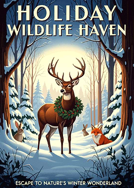Holiday Wildlife Haven Winter Wonderland