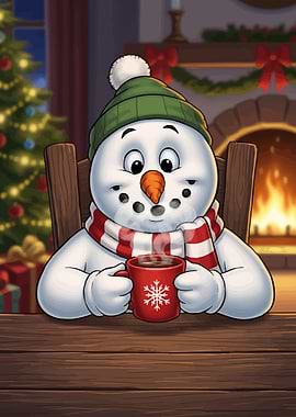 Cozy Snowman Hot Drink