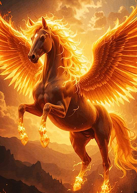 Fiery Pegasus Rising