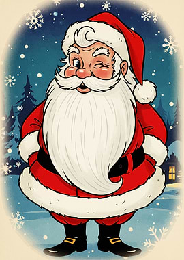 Winking Santa Claus