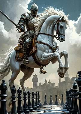 Knight Horse Chessboard Battle
