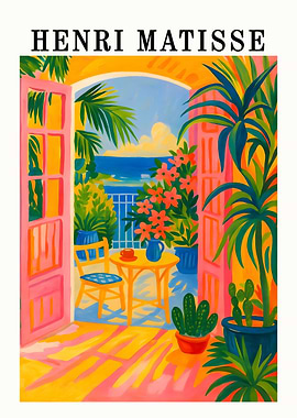 Henri Matisse Open Window Painting