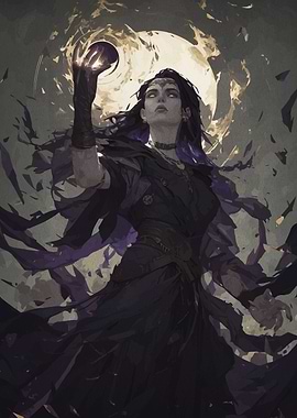 Dark Sorceress with Orb