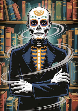 Day of the Dead Librarian