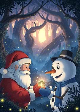 Santa and Snowman Gift Exchange