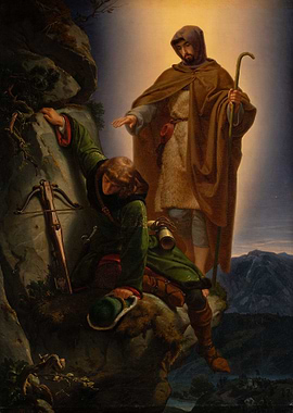 A Guardian Angel Rescuing Emperor Maximilian from the Martinswand