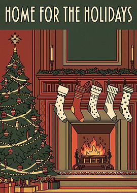 Home for the Holidays Illustration