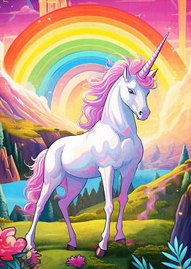Unicorn Fantasy Landscape