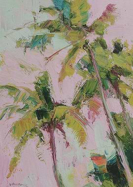 Palm Trees Painting