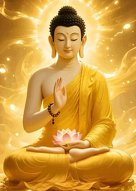 Buddha Meditation Lotus Flower