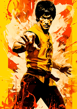 Bruce Lee Portrait Art