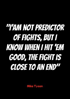mike tyson quote on black background