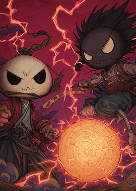 Samurai Duel with Lightning