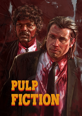 Pulp Fiction Movie Poster Art