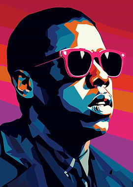 Jay-Z Pop Art Portrait