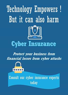 Cyber Insurance Poster – Perfect Office Poster for Insurance Agents, Brokers & MGAs
